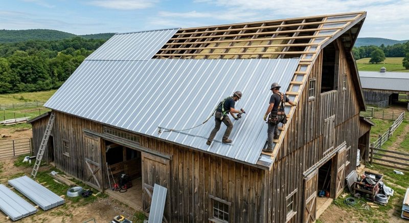 Barn Roof Installation in Berryville, VA