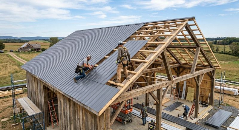 Barn Roof Installation in Berryville, VA