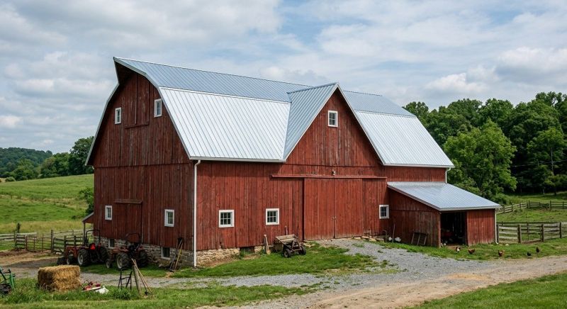 Barn Roof Replacement in Marshall, VA
