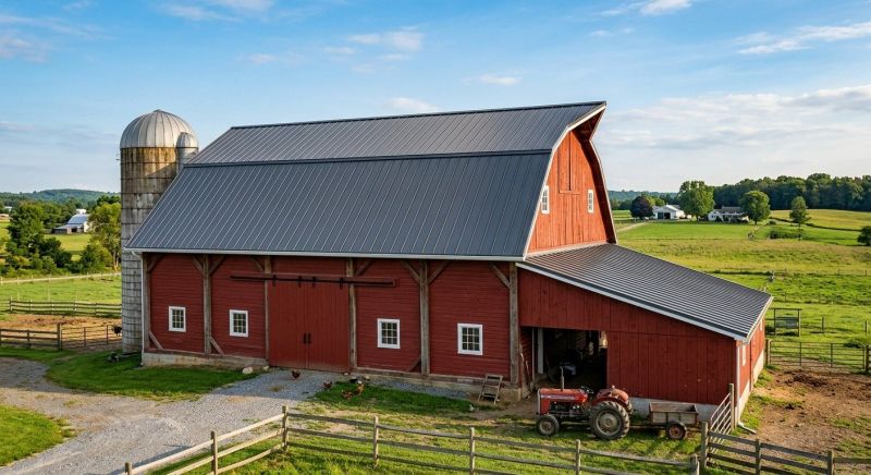 Barn Roof Replacement in Yellow Spring, WV
