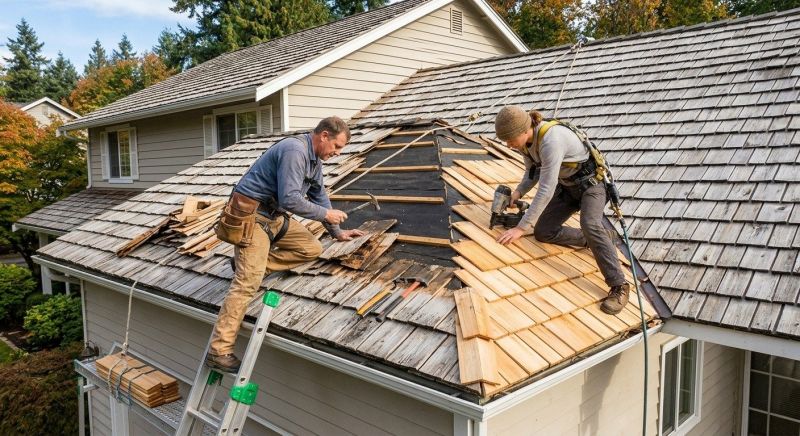 Cedar Shake Roof Repair in Gerrardstown, WV