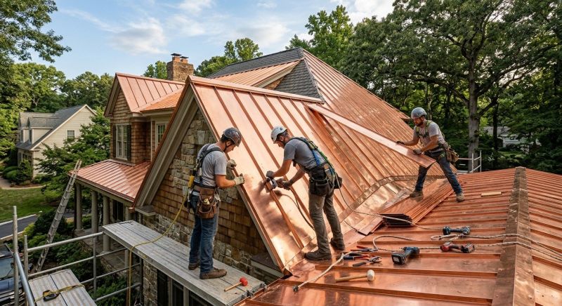 Copper Roof Installation in Berryville, VA