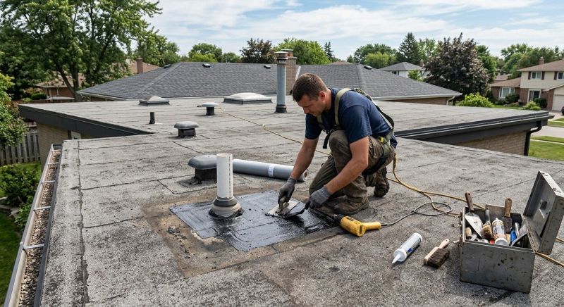 Flat Roof Repair in Yellow Spring, WV