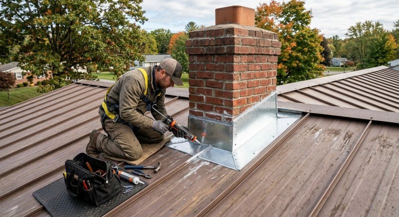 Metal Roof Flashing Repair in Berryville, VA