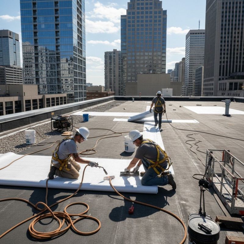 Single Ply Roof Repair in Round Hill, VA