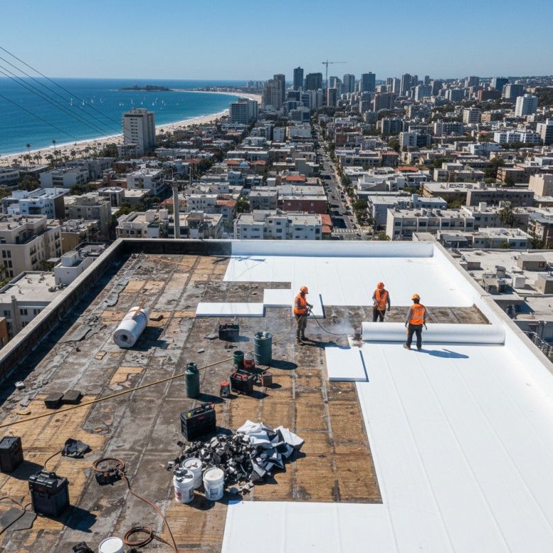 Single Ply Roof Replacement in Bluemont, VA