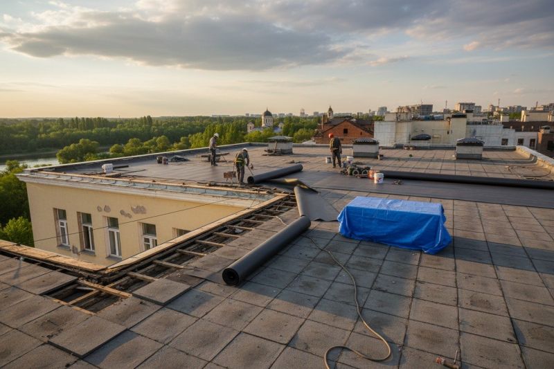 Single Ply Roof Replacement in Stephens City, VA