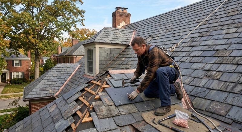 Slate Roof Repair in Berryville, VA