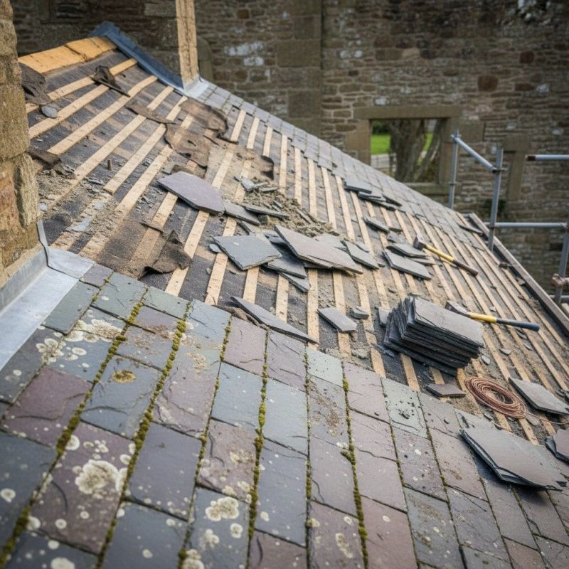 Slate Roof Replacement in Aldie, VA