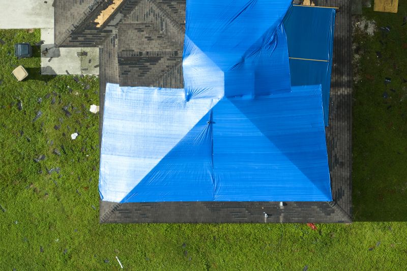 Storm Damage Roof Tarping in Berryville, VA