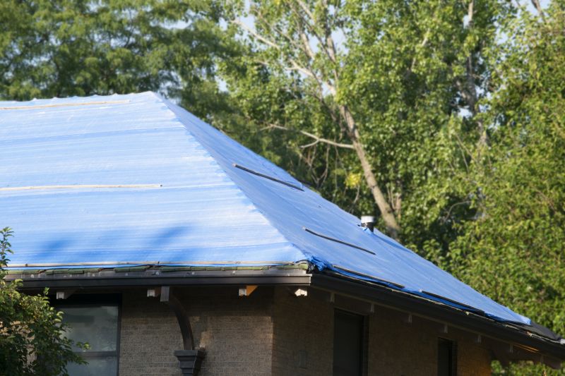 Storm Damage Roof Tarping in Berryville, VA