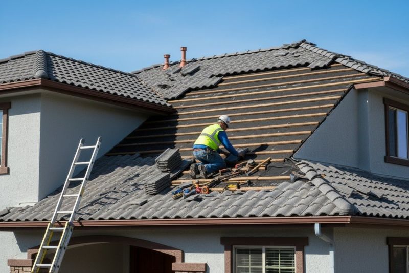 Tile Roof Repair in Marshall, VA